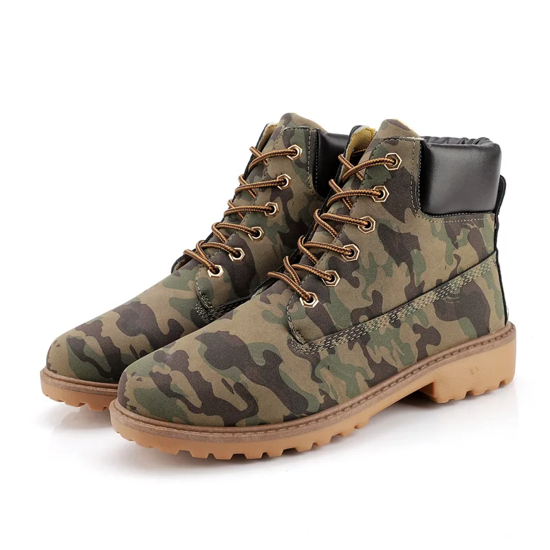 Мужские и женские кожаные ботинки зимняя защитная обувь мужские деревянные