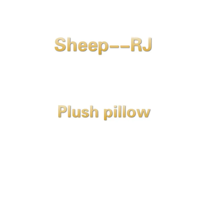 Sheep--RJ 35 см оригинальные Kpop Bangtan мальчики плюшевые игрушки мягкие подушки валик кролик/щенок/Сердце/Коала/овца/лошадь/инопланетянин/печенье кукла подушка - Цвет: Sheep--RJ