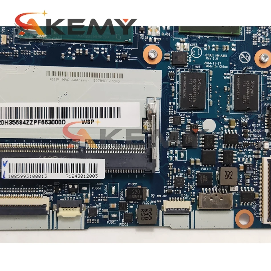 

NM-A381 for Lenovo YOGA 3 14 YOGA3 14 notebook motherboard CPU i5 5200U GPU GT940M 2G 100% test work