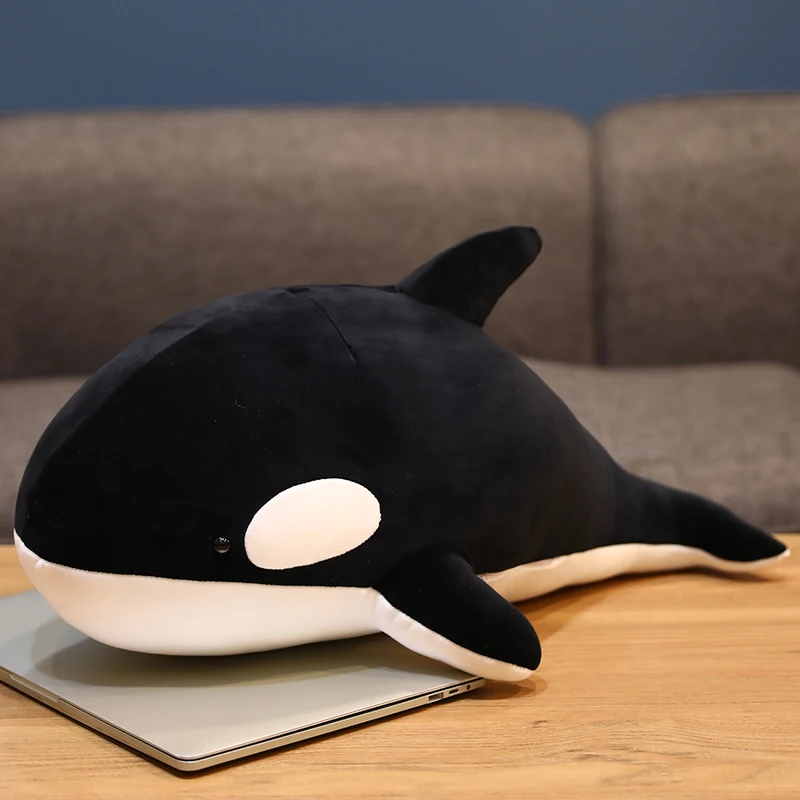 1pc 100CM Killer Whale Plush Toys Stuffed Orcinus Orca Fish Doll Shark Cartoon Soft Sleep Pillow Kids Girls Baby Birthday Gift - купить по