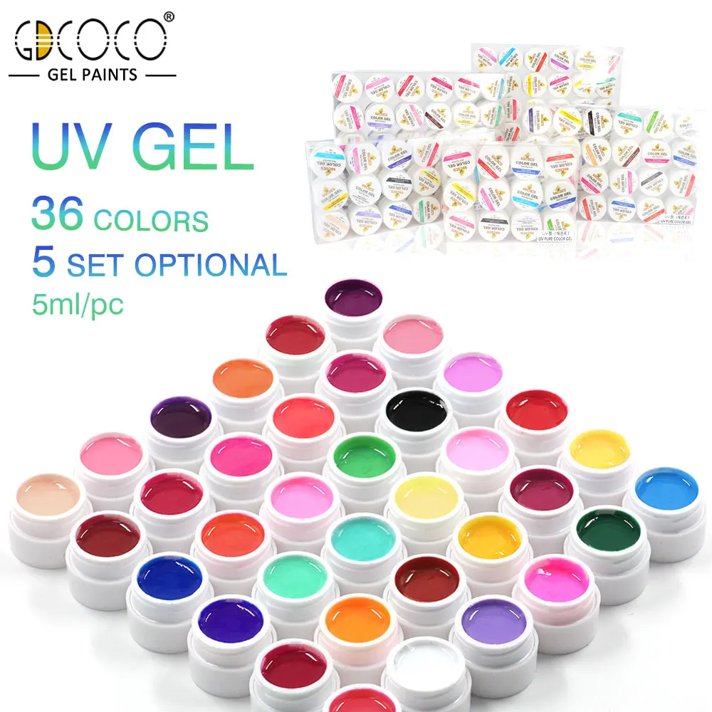 GDCOCO, 5 мл, PureColor, гель для нанесения краски, замачиваемый, УФ светодиодный Гель-лак для ногтей, CANNI, дизайн ногтей, Профессиональный гель для ногтей