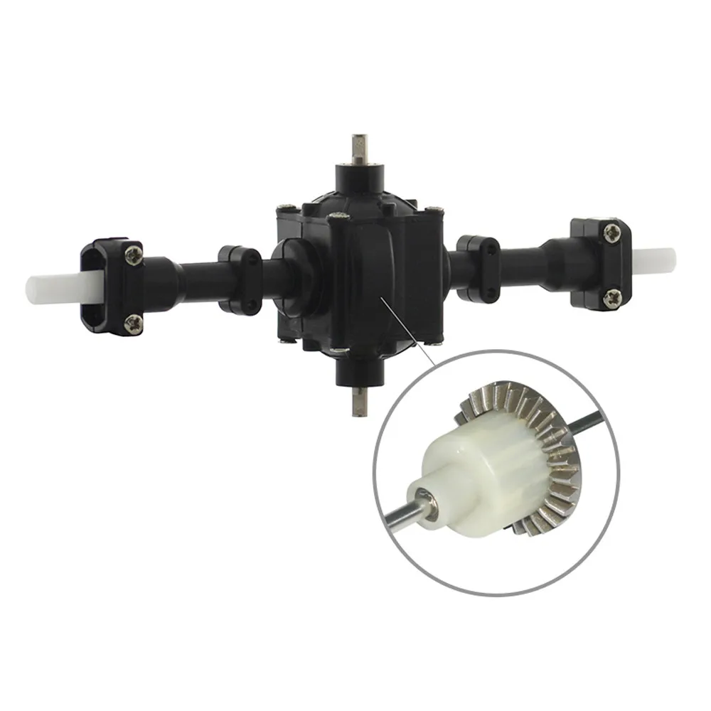 Металлическая Шестерня прочная передняя + Центральная задняя ось в сборе