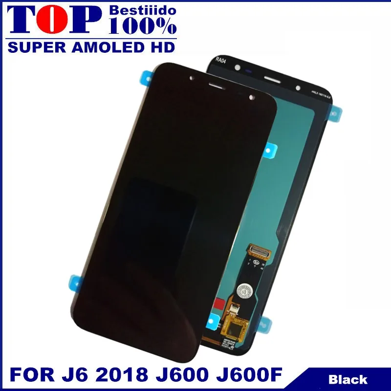 Для samsung Galaxy J6 J600 J600F J600F/DS тест ЖК-дисплей с сенсорным экраном дигитайзер компонент ЖК-замена