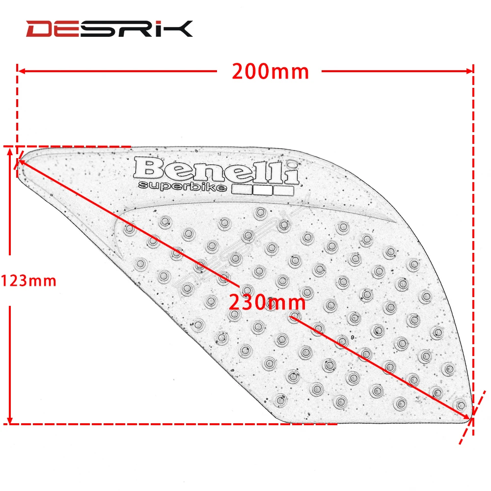 

For Benelli 600 300 BN600 BJ BN 600 Motorcycle Protector Anti Slip Tank Pad Sticker Gas Knee Grip Traction Side 3M Decal