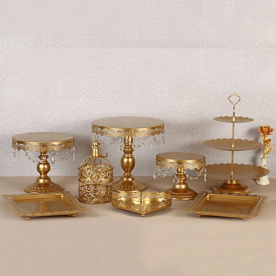 Transhome Свадебная подставка для торта 4 13 шт. металлическая Хрустальная стойка