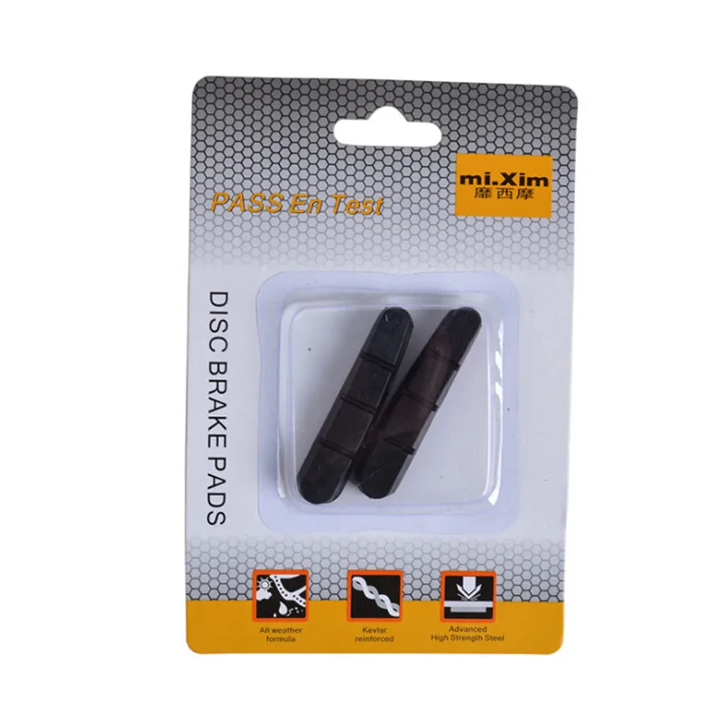 

One Pair Mountain Road Bike Brake Pads MTB Bicycle Braking V-Brake Holder Rubber Blocks Durable Cycling Brake Pads Accessories