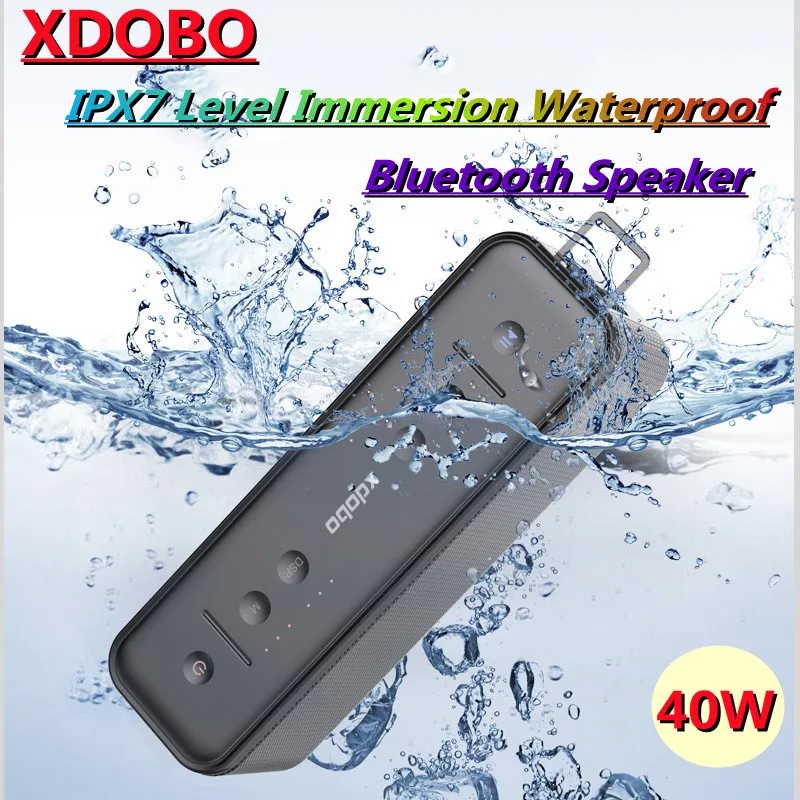 

Водонепроницаемая Bluetooth-Колонка XDOBO, 40 Вт, IPX7, 6600 мАч