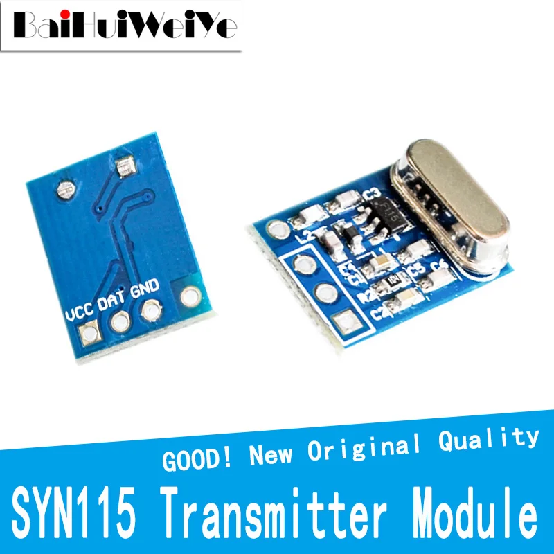 5PCS 433MHZ Wireless Transmitter Receiver Board Module SYN115 F115 ASK/OOK Chip PCB For Arduino
