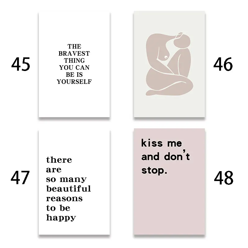 Картина на холсте минималистический вдохновляющий Мотивационная Цитата о любви