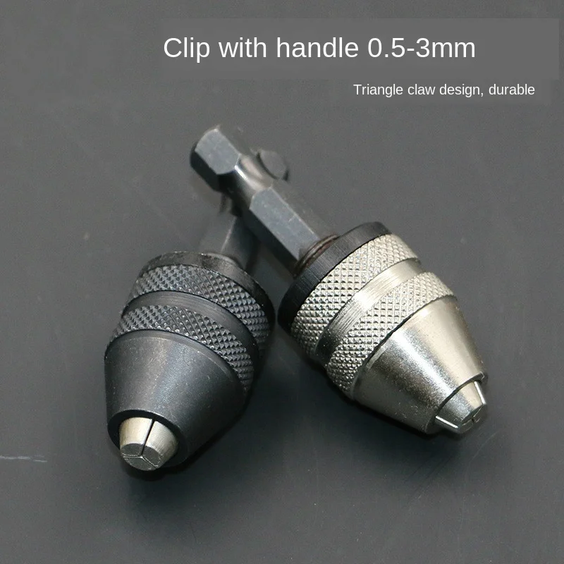

Keyless 0.5-3.0mm Drill Chuck 1/4" Keyless Drill Bit Chuck Hex Shank Adapter Converter Quick Change For Mini Drill Chucks