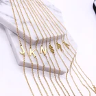 Ожерелье из нержавеющей стали с инициалами, A-Z, 26 букв, 1 см, изысканное ожерелье