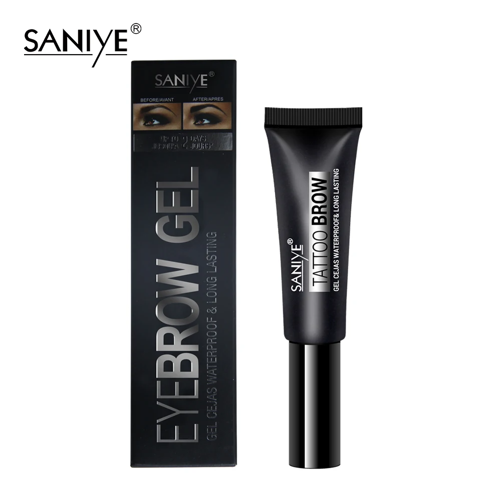 SANIYE татуаж для бровей Гель с кистью водонепроницаемый усилитель гелевая краска