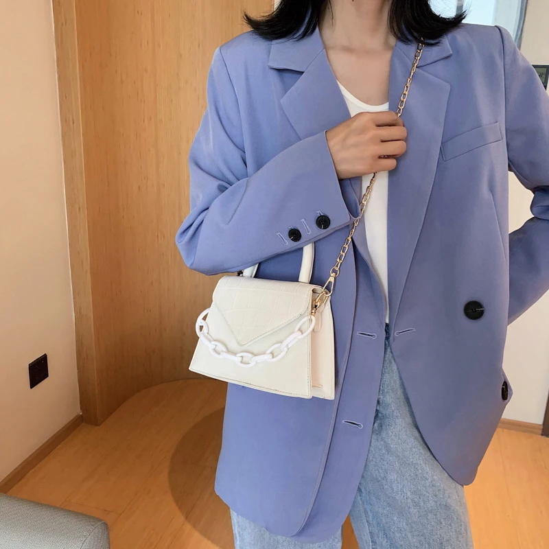 Сумки через плечо с крокодиловым узором для женщин 2020 маленькая сумка цепочкой