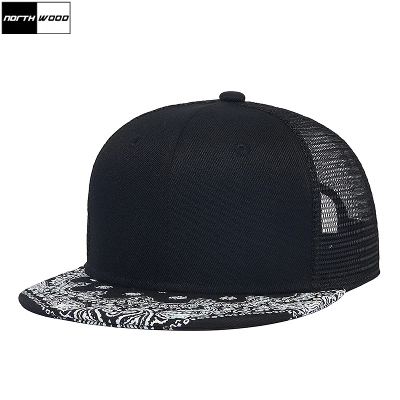 NORTHWOOD летняя сетчатая Кепка с козырьком кепки бейсболка в стиле хип-хоп черная