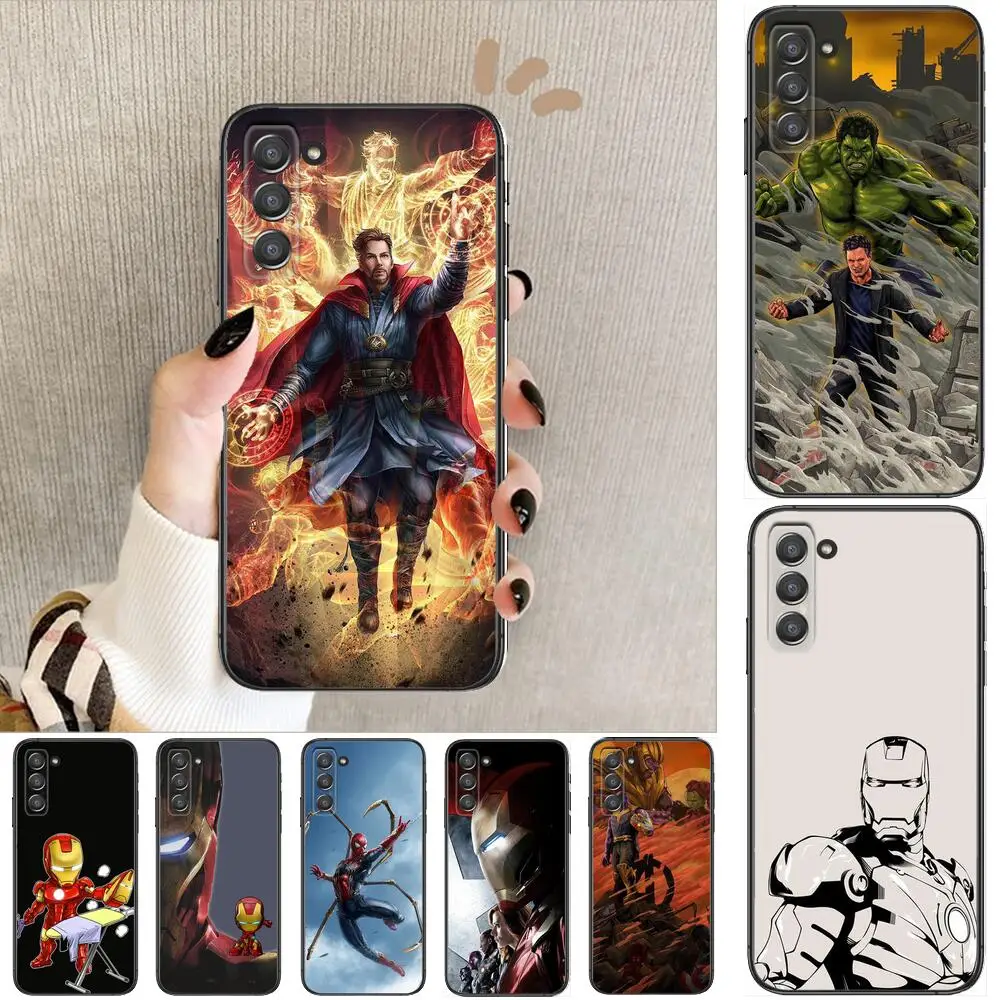 

Marvel The Avengers Phone cover hull For SamSung Galaxy S8 S9 S10E S20 S21 S5 S30 Plus S20 fe 5G Lite Ultra black soft case