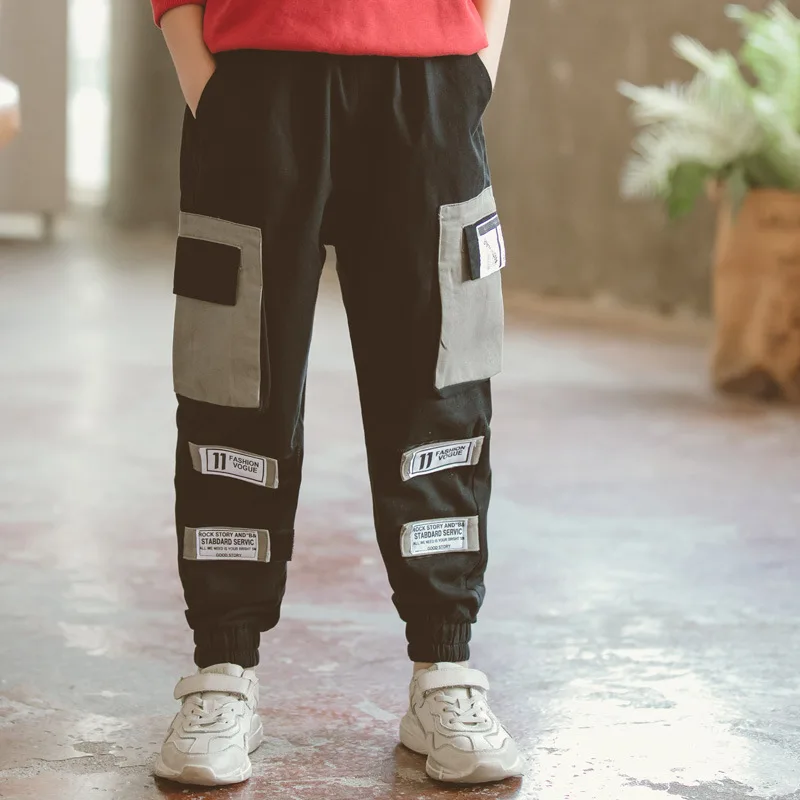 Новинка 2020 года сезон весна брюки для мальчиков 2-14 лет детские длинные