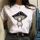 Футболка женская с коротким рукавом и принтом в стиле Харадзюку