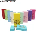 Флэш-накопитель USB JASTER с деревянным цветным блоком, 4 ГБ, 16 ГБ, 32 ГБ, 64 ГБ