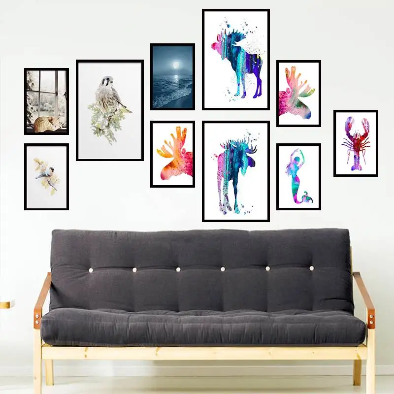 

Lobster 3 painting Illustration Lobster animal Home Room Decor Art Painting art
