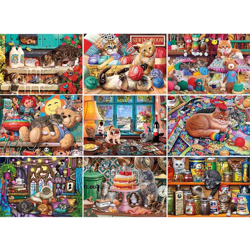 5D краска с алмазной живописью милый кот животное квадратная Алмазная вышивка