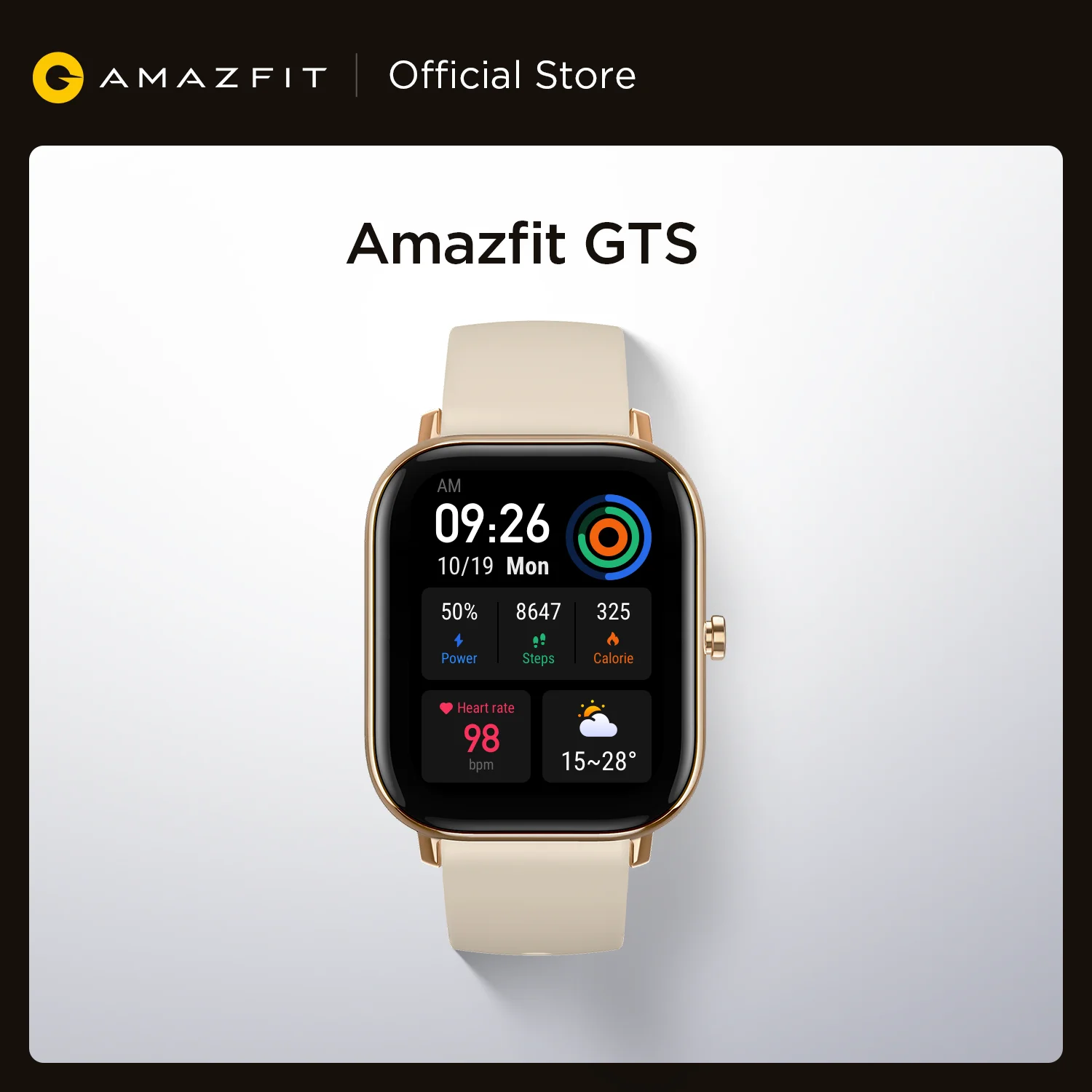 Smartwatch para nadar, marca Xiaomi Amazfit GTS, reloj inteligente resistente al agua hasta 5 atm, con control de música y 14 días dura la batería para celulares iOS
