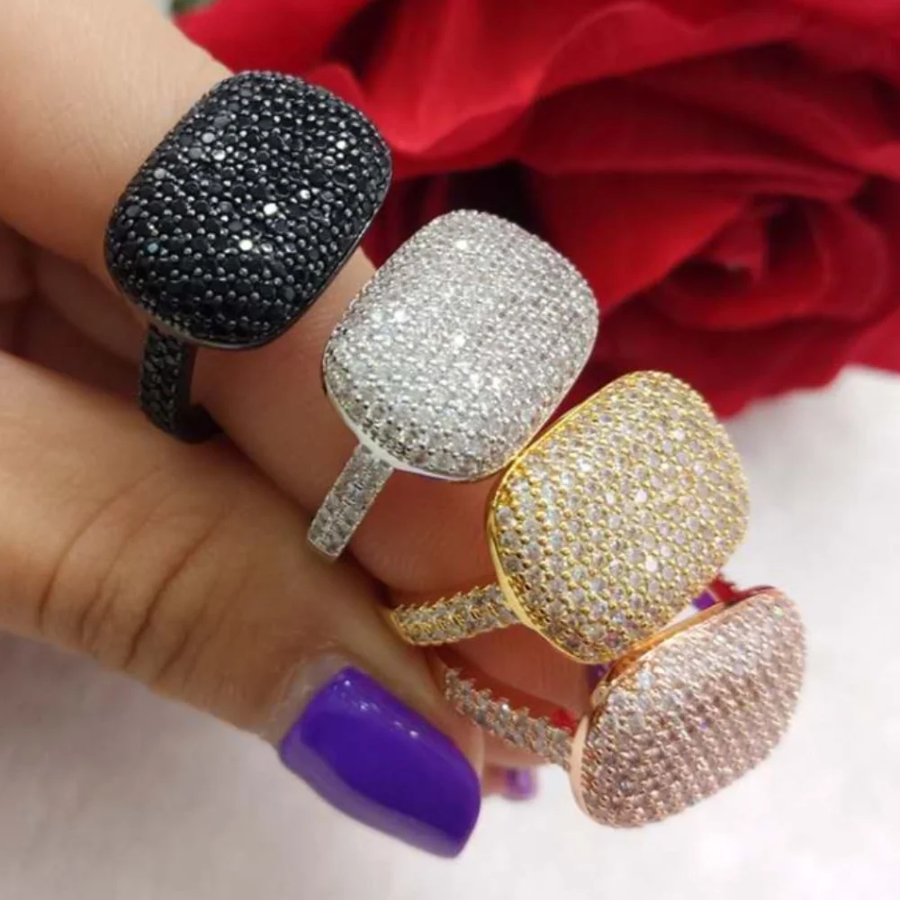 

Blachette High Quality Simple Delicate Ladies Daily Wear Ring Romantic for Women Party Show Mother Anniversary Gift Jewelry