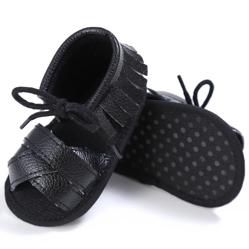 

Fashion Newborn Baby Girls Sandals Cute Princess Tassel Sandles Kids Toddler Infant Flat Lovey Lace Up Shoes