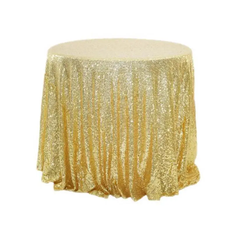 

Wedding Banquet Embroidered Round Table Cloth Hotel Sequins Decorative Tablecloth Handmade Ins Coffee Table Round Table Mat