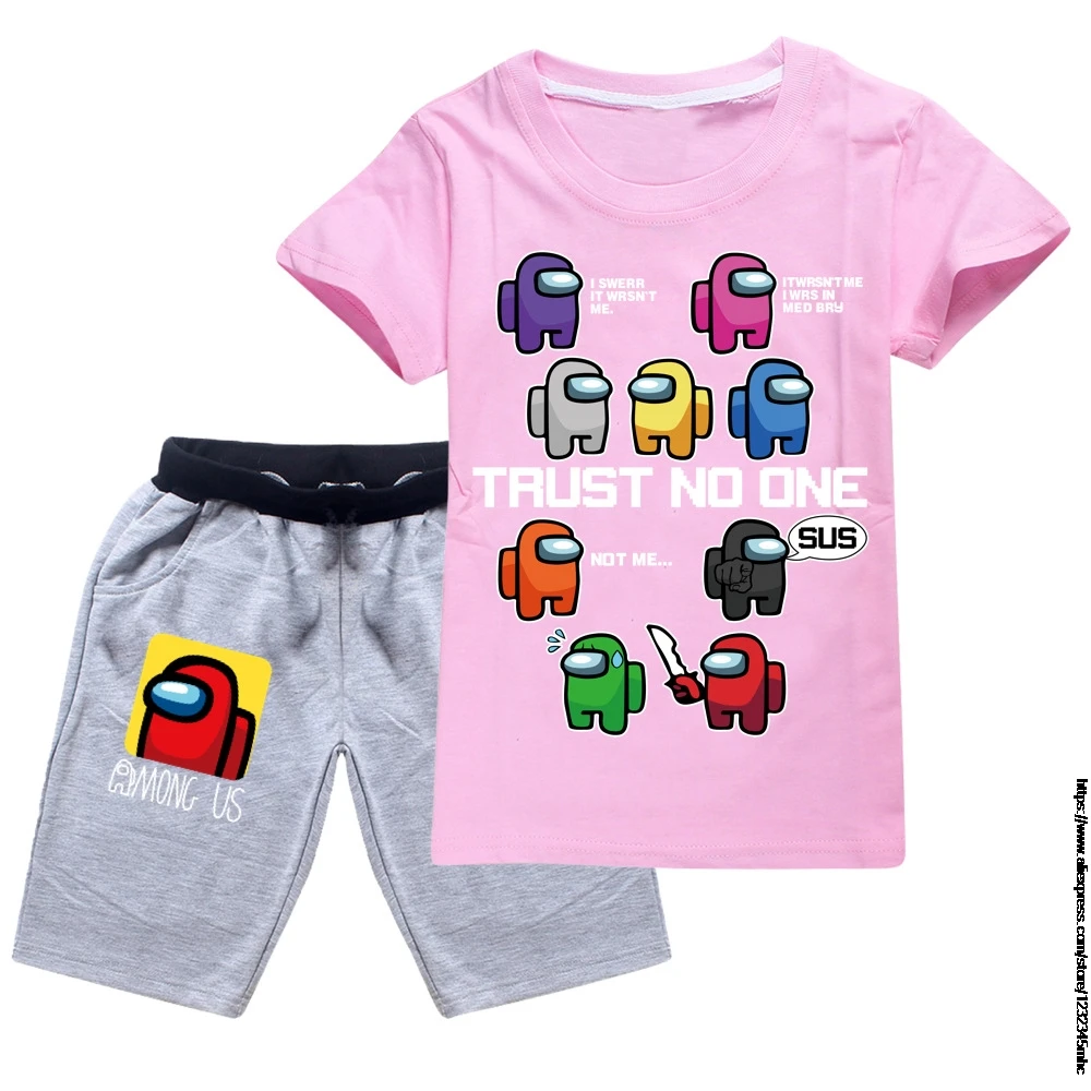 Комплекты детской одежды летняя одежда для мальчиков мультяшная Милая игра