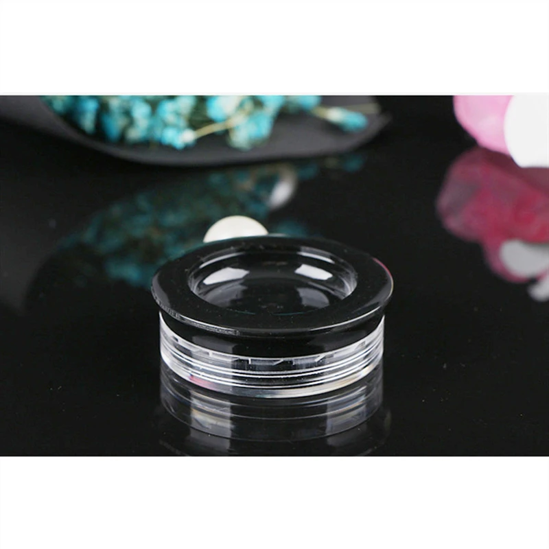 3 г портативные пластиковые косметические пустые баночки прозрачные флаконы