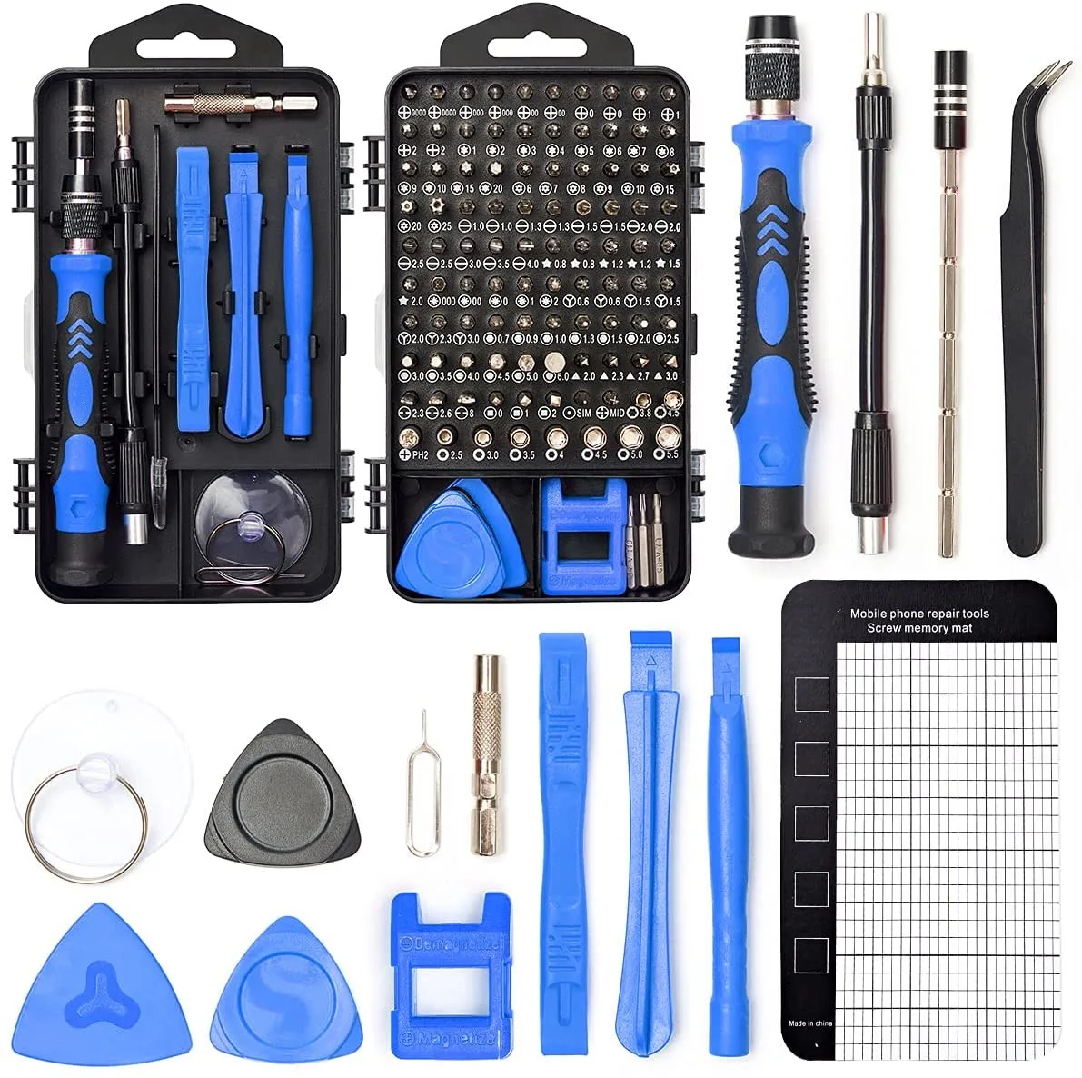 

Precision Screwdriver Set, 122 in 1 Electronics Magnetic Repair Tool Kit with Case for Repair Computer, PC, Cellphone,Watch,Etc