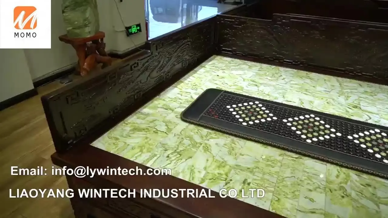 

Far Infrared Heating Pad with Jade and Tourmaline Stone with Massage