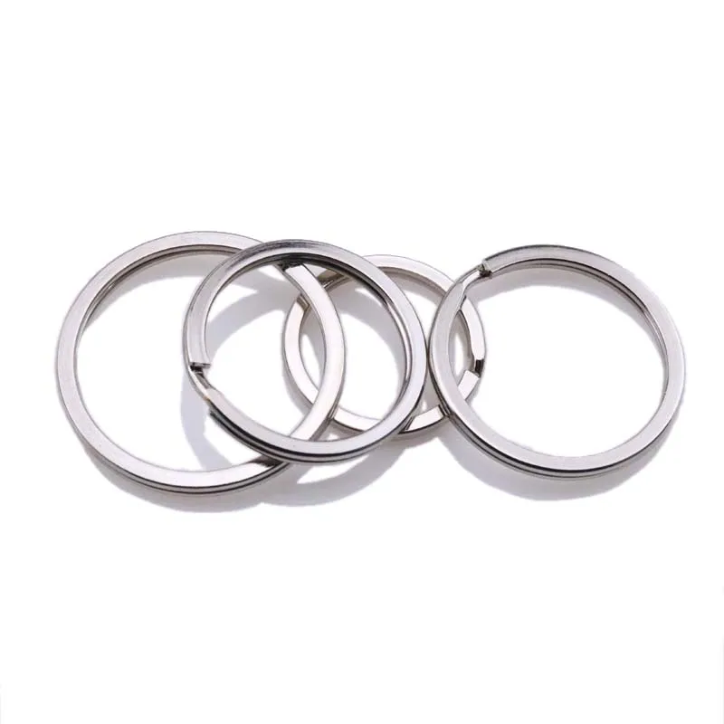 100 шт. 25 мм металлический брелок для ключей раздельные кольца модный аксессуары 33