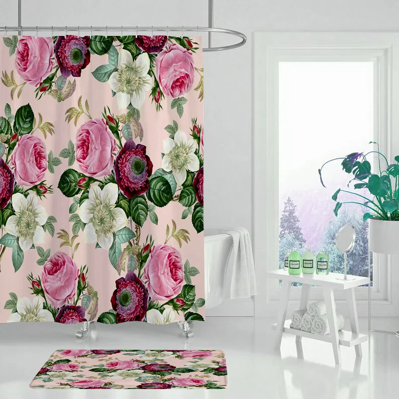 Занавеска для душа из полиэстера 180x180 см | Дом и сад