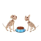 Скелет-собака, щенок, кошка, котенок, кости животных для Хэллоуина, вечевечерние, бар, украшение для дома, аксессуары, украшение