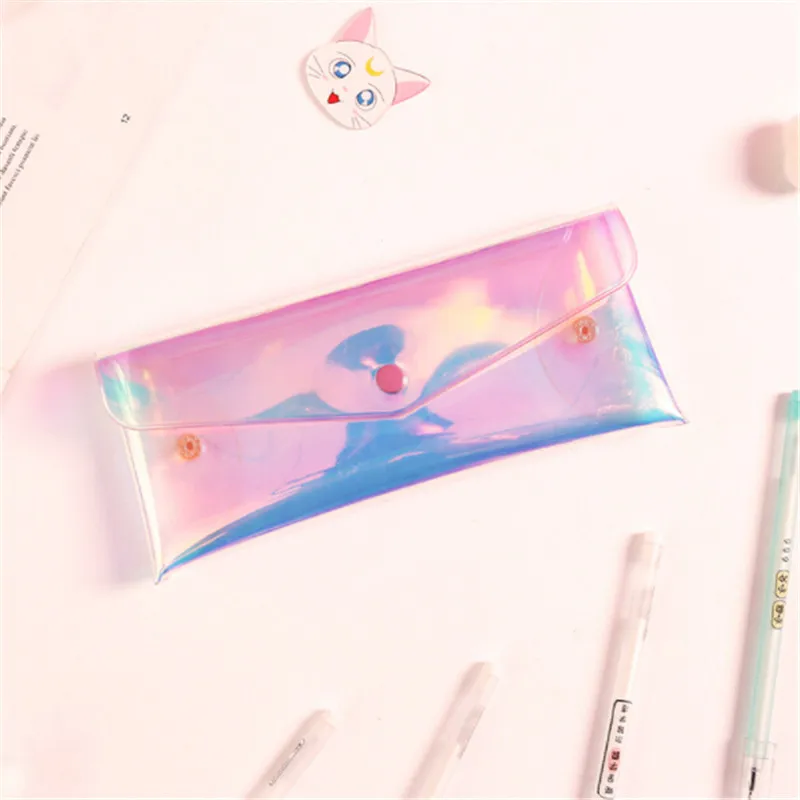 Женская голографическая сумка для кистей макияжа прозрачная Лазерная