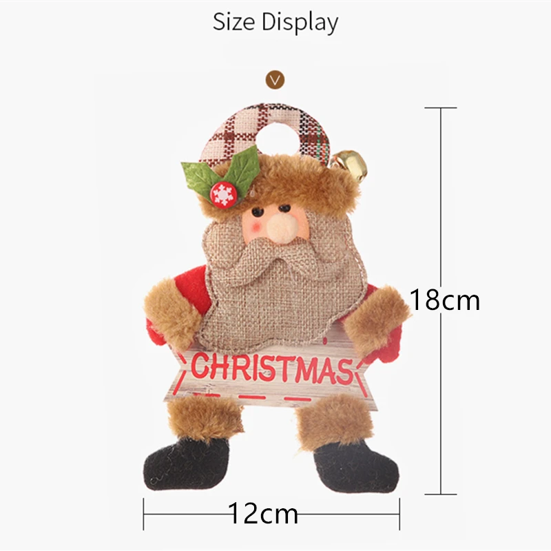 Christmas Home Decor Hanging Ornaments Santa Dolls Christmas Tree Decorations New Year Hangings Decorations Enfeites De Natal