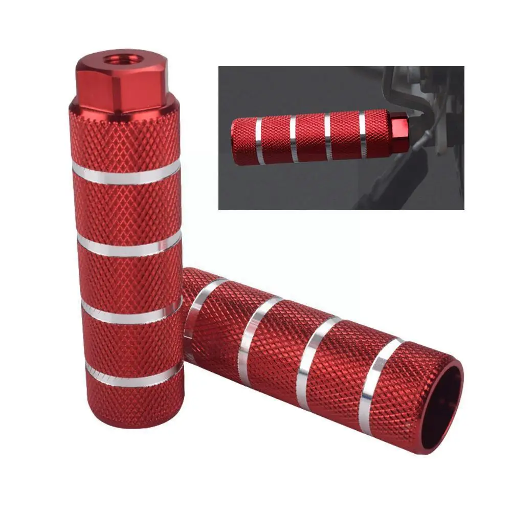 

1 Pair Non-slip Aluminum Alloy Mtb Lever Bicycle Pedal Axle Stunt Pegs Cylinder Rear Foot Bmx Front All Stunt Bike