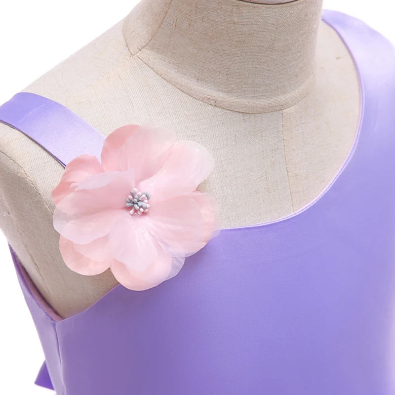 Элегантное праздничное платье принцессы с бантом для маленьких девочек на