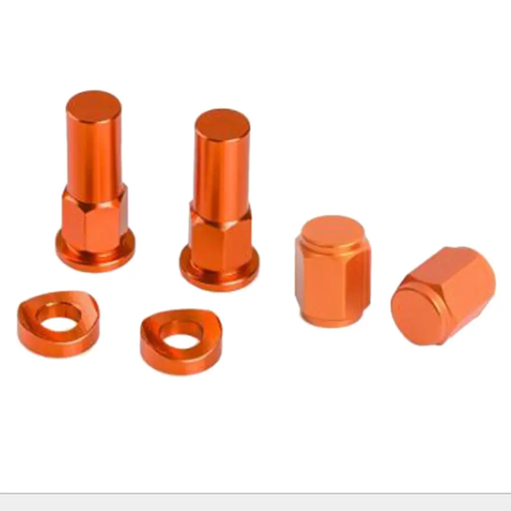 

Motorcycle CNC Billet Tire Valve Stem Rim Lock Nut Cap Spacer Kit
