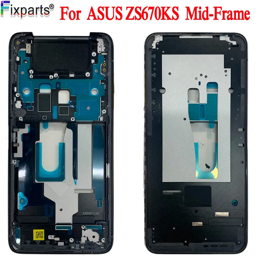 

Для Asus Zenfone 7 Pro ZS671KS средняя рамка пластина корпус рамка жк поддержка средняя лицевая панель рамка для ASUS ZS670Ks средняя рамка