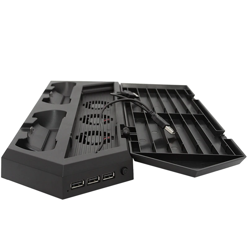 Вертикальная подставка 3 в 1 для PS4/PS4 Slim/PS4 PRO зарядка двух контроллеров|Запасные части| |