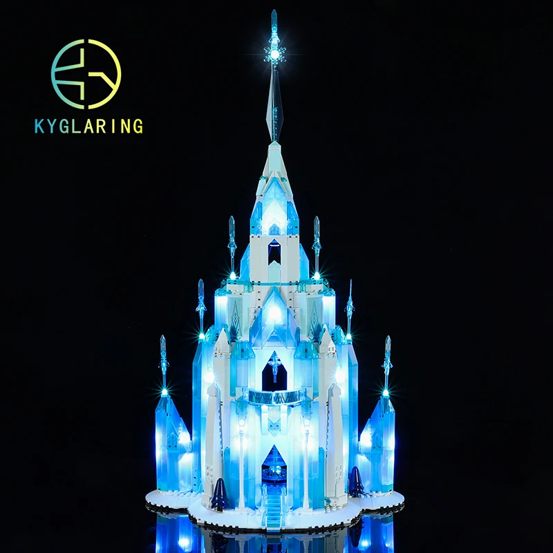 Kyglaring Led Lighting Set DIY Toys For Frozen 43197 The Ice Castle Building Blocks