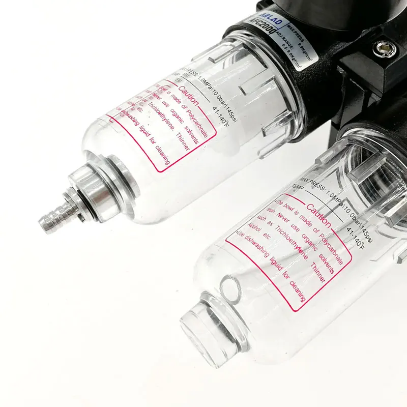 Пневматические компоненты AFR2000 + AL2000 1/4 AFC2000 фильтр-регулятор ловушки отделения воздушного источника для компрессора сепаратора масла и воды.