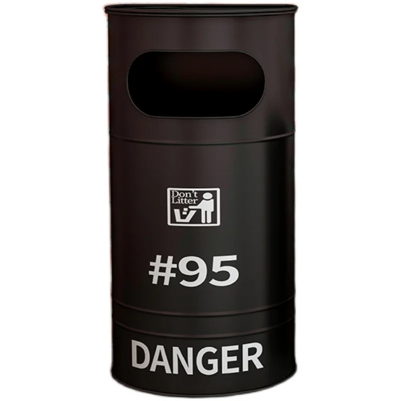 

Retro industrial wind belt cover dustbin creative personalized storage bin decoration