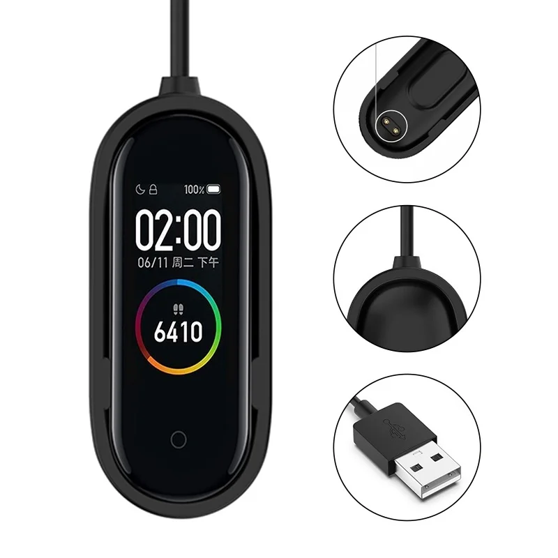 USB зарядный кабель для Xiaomi Mi Band 4 умный Браслет Для зарядное устройство адаптер