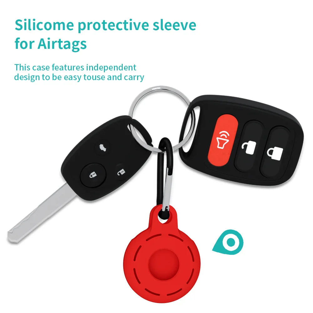 

GTWIN 2021 New Fashion Suitable For Apple Airtags Tracker Protective Case Anti-lost Anti-drop Silicone Case