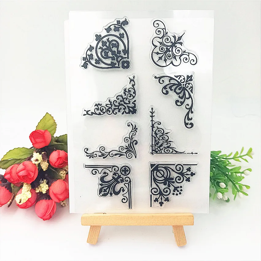 Прозрачные штампы с кружевом 11*16 см | Дом и сад