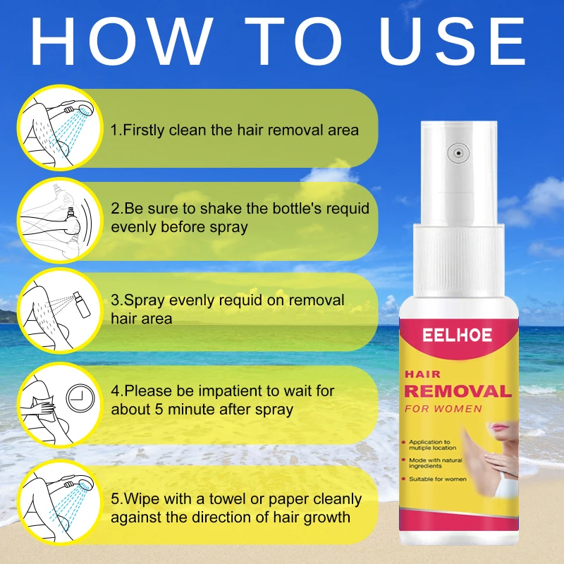 

20ml Hair Growth Removal Inhibitor Non-Irritating Spray Beard Bikini Intimate Legs Body Armpit Painless Facial Stop Hair TSLM2