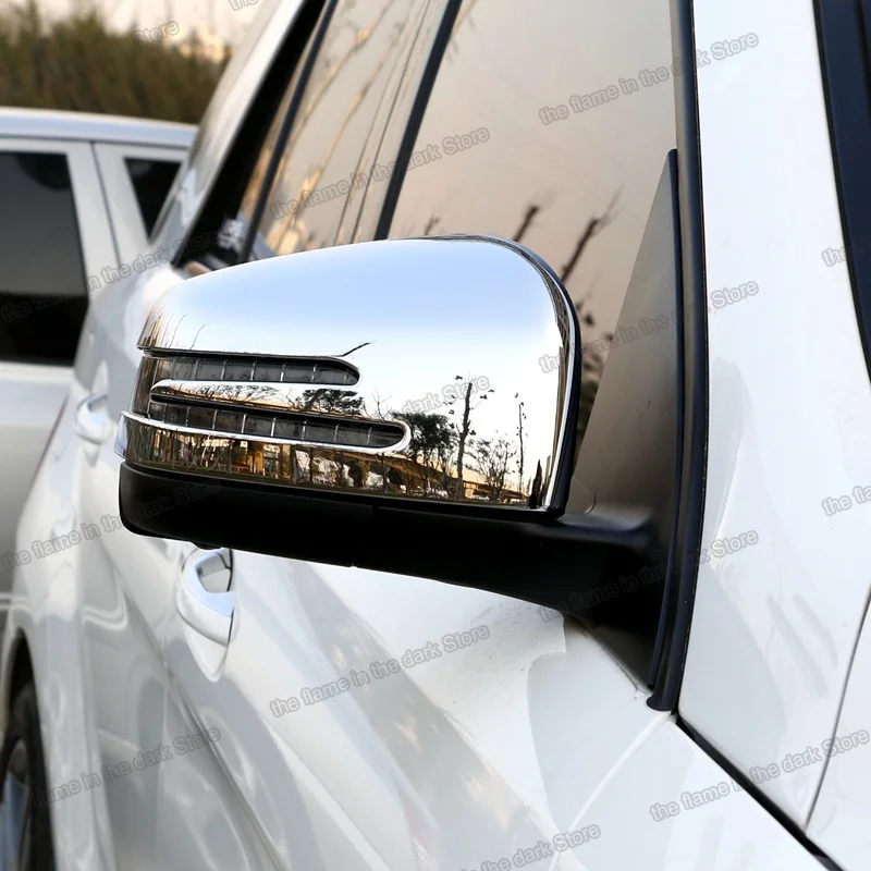 

Lsrtw2017 Abs Car Rearview Cover for Mercedes Benz M Class GLE GLS W166 X166 2013 2014 2015 2016 2017 2018 2019 Carbon Fiber